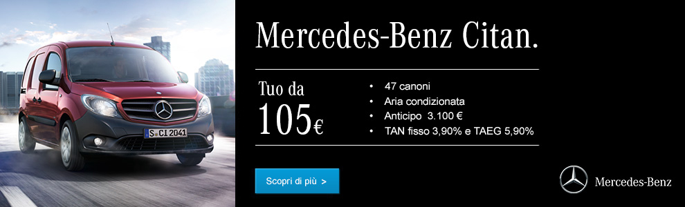 Mercedes-Benz Citan da 105 € al mese